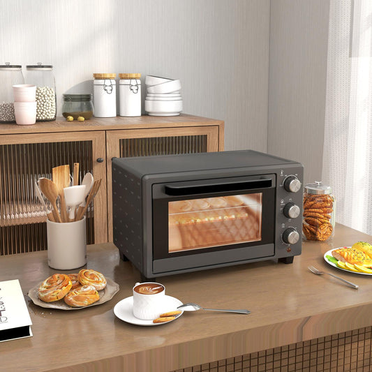 21L Mini Oven – 1400W, Timer & Temp Control, Stainless Steel