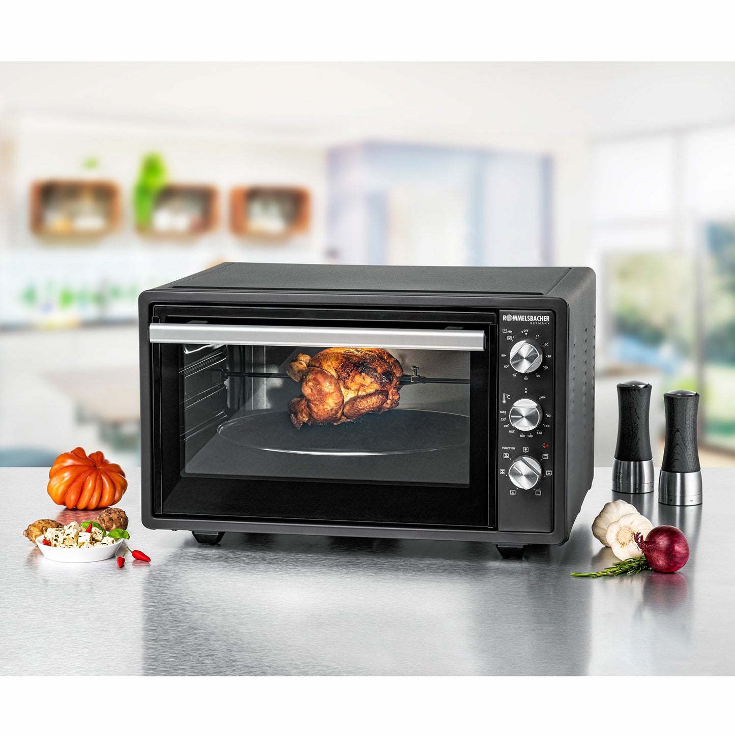 Mini oven 30l with grill & Rotisserie BG 1620 Made in EU