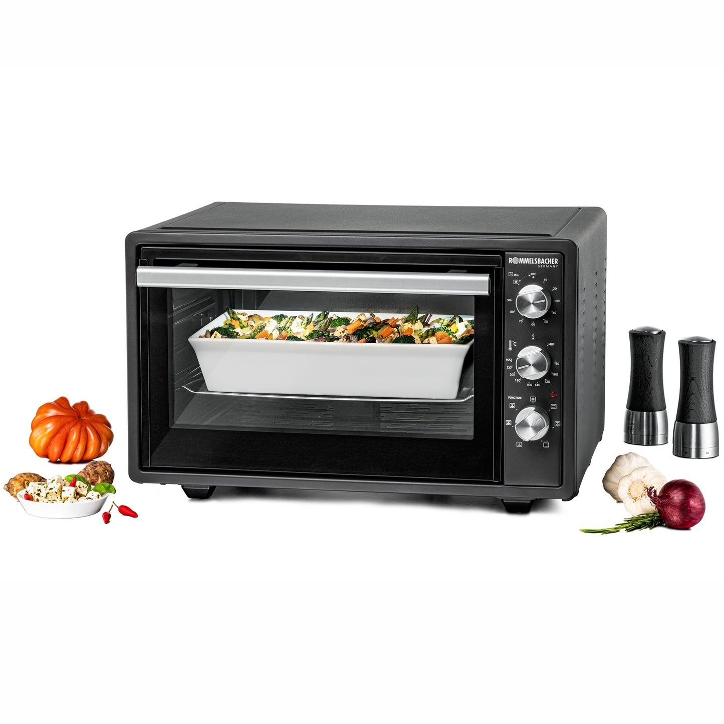 Mini oven 30l with grill & Rotisserie BG 1620 Made in EU
