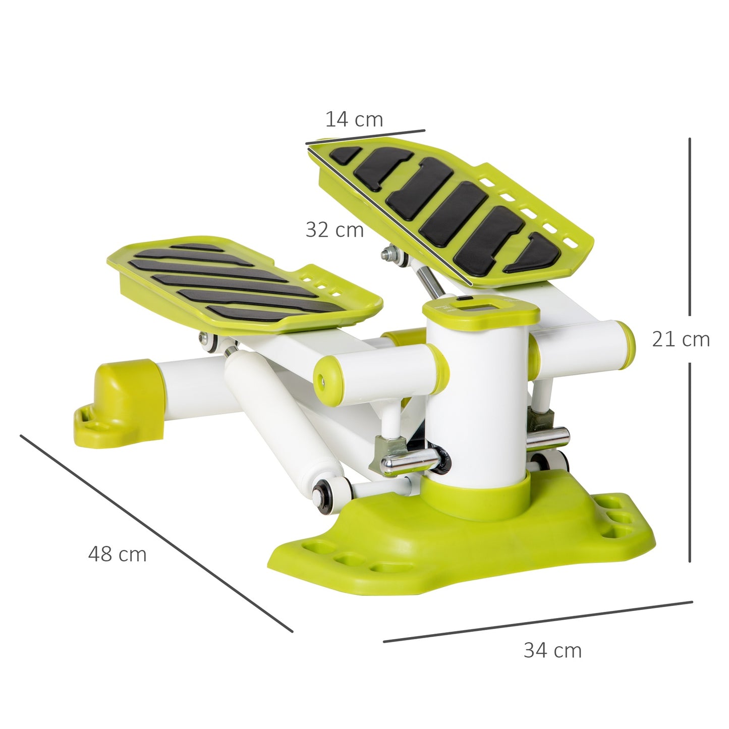 Mini Stepper for the home with LCD screen, non-slip pedals