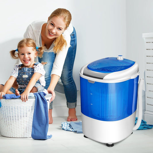Mini washing machine travel washing machine washing machine with spin dryer blue