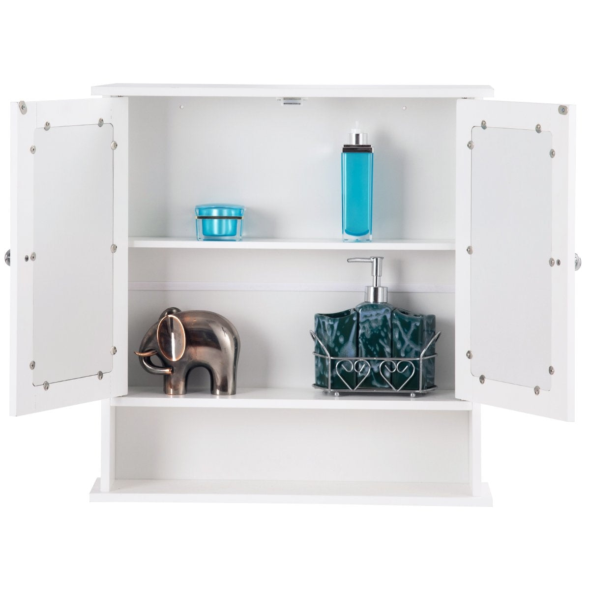 Mirror cabinet bathroom cabinet wall cabinet 56.5 x 13.5 x 58.5 cm