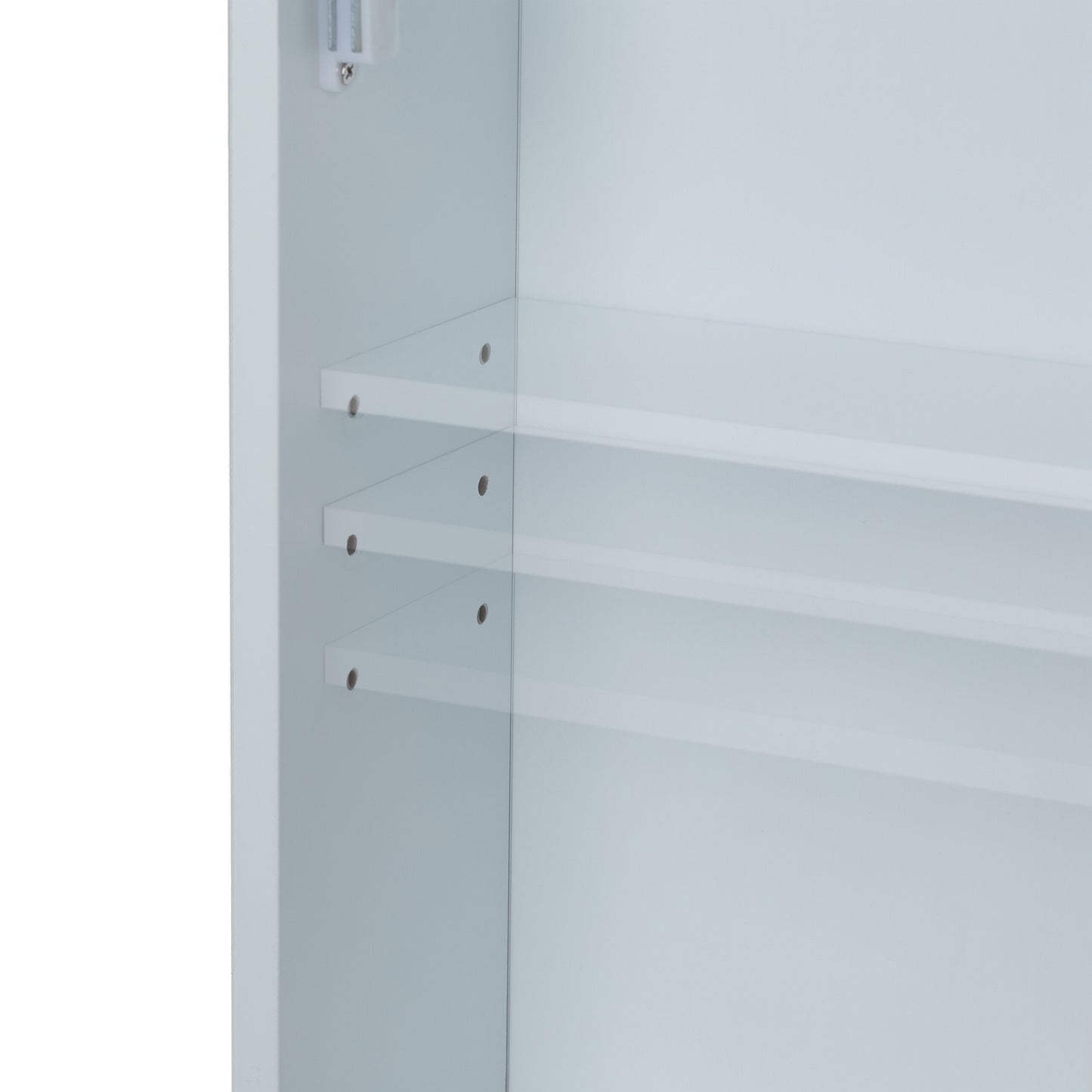 Mirror cabinet with towel holder