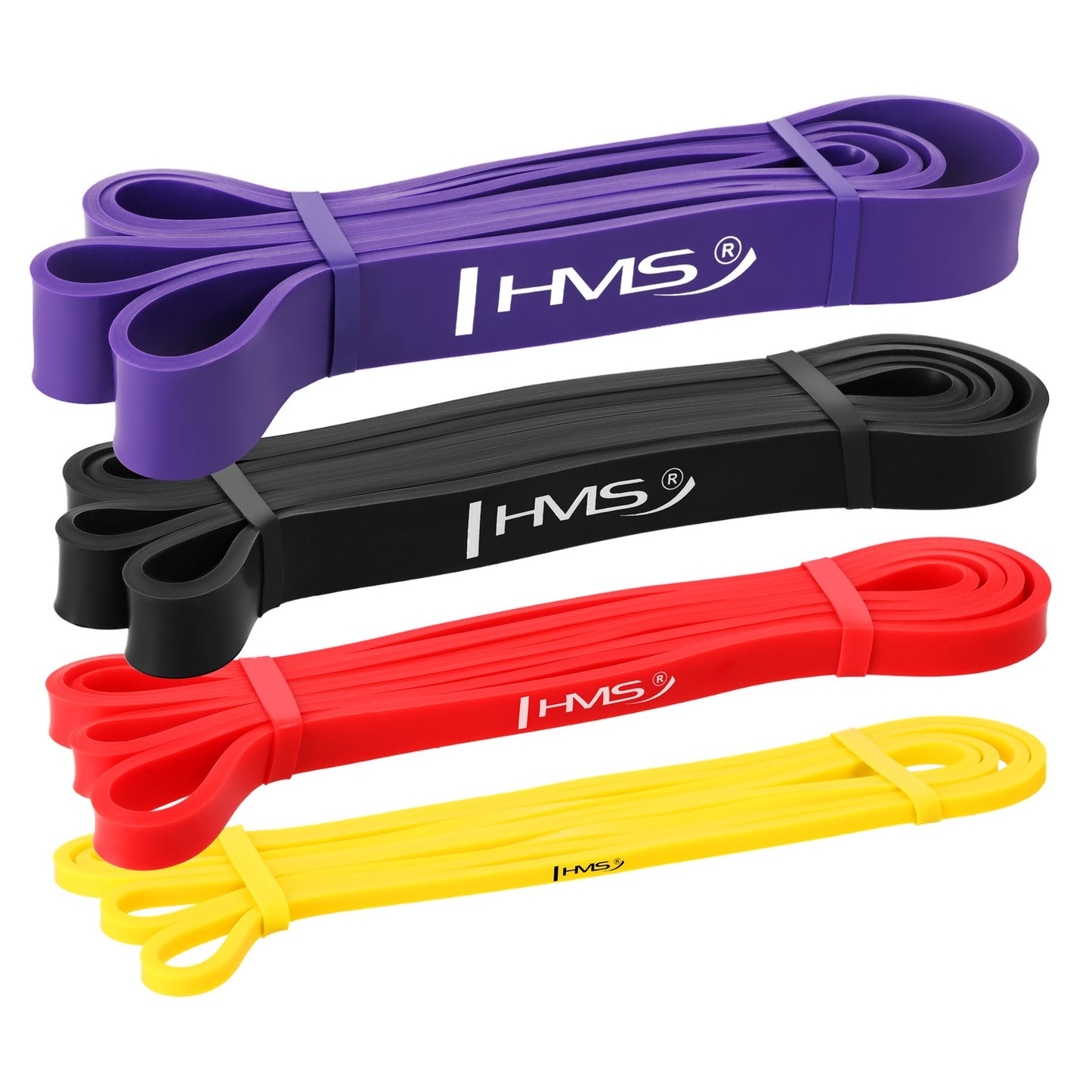 4-Piece Latex Resistance Bands for Strength Training & Rehab