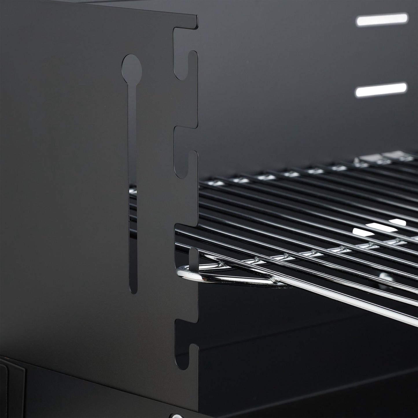 Mobile Barbecue Cart with Shelves and Wheels
