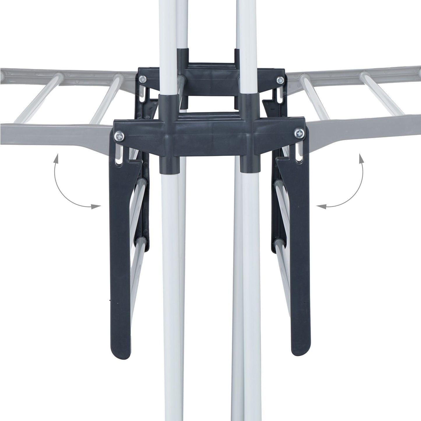 Mobile Clothes Airer with Wheels, Folding Wings
