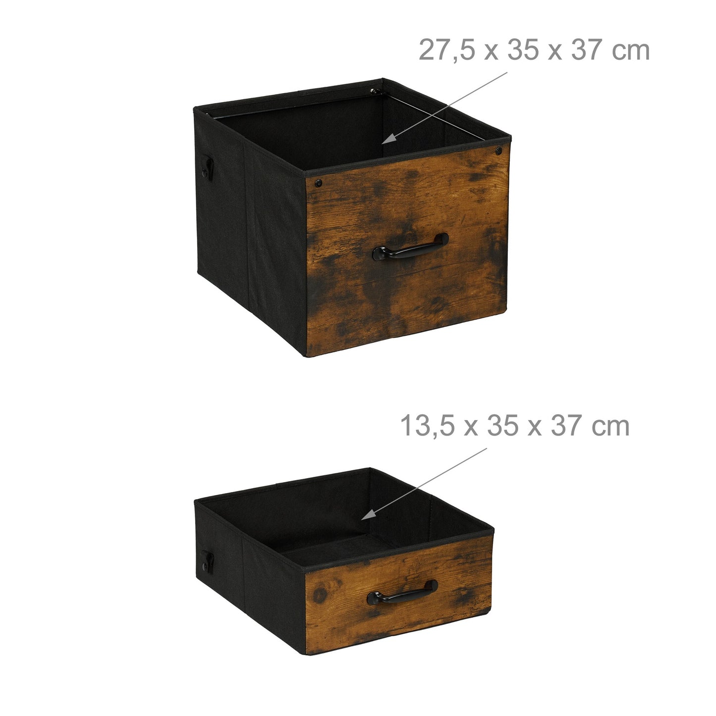 Mobile File Cabinet with 3 Drawers, Industrial Style