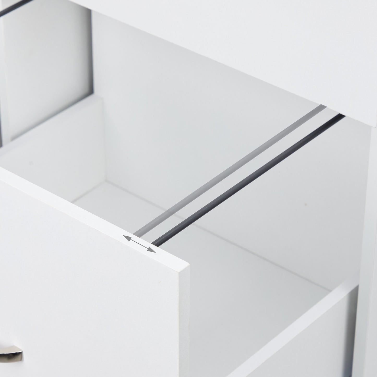 Mobile File Cabinet with 3 Drawers and File Storage