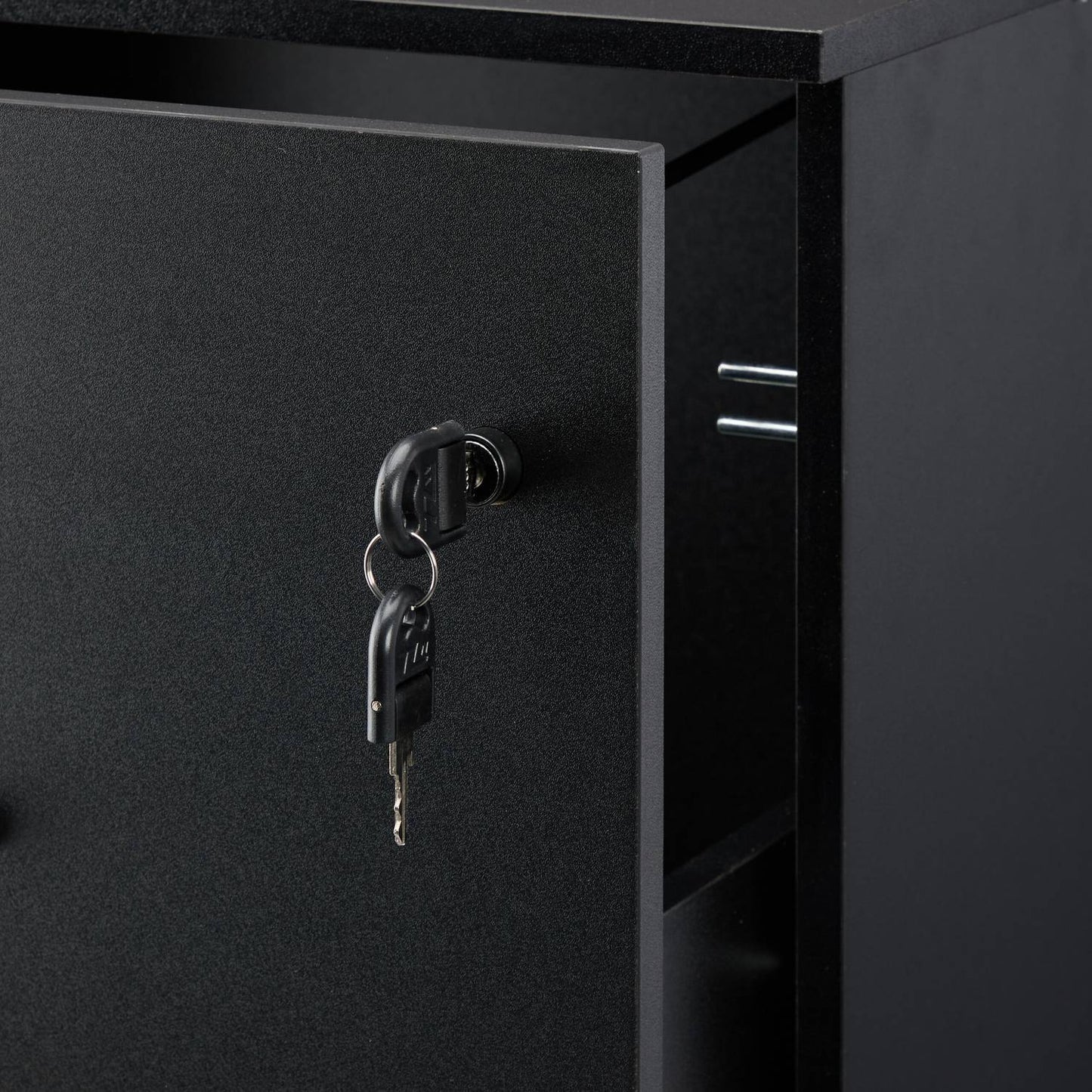 Mobile File Cabinet with Lock & Suspension Files