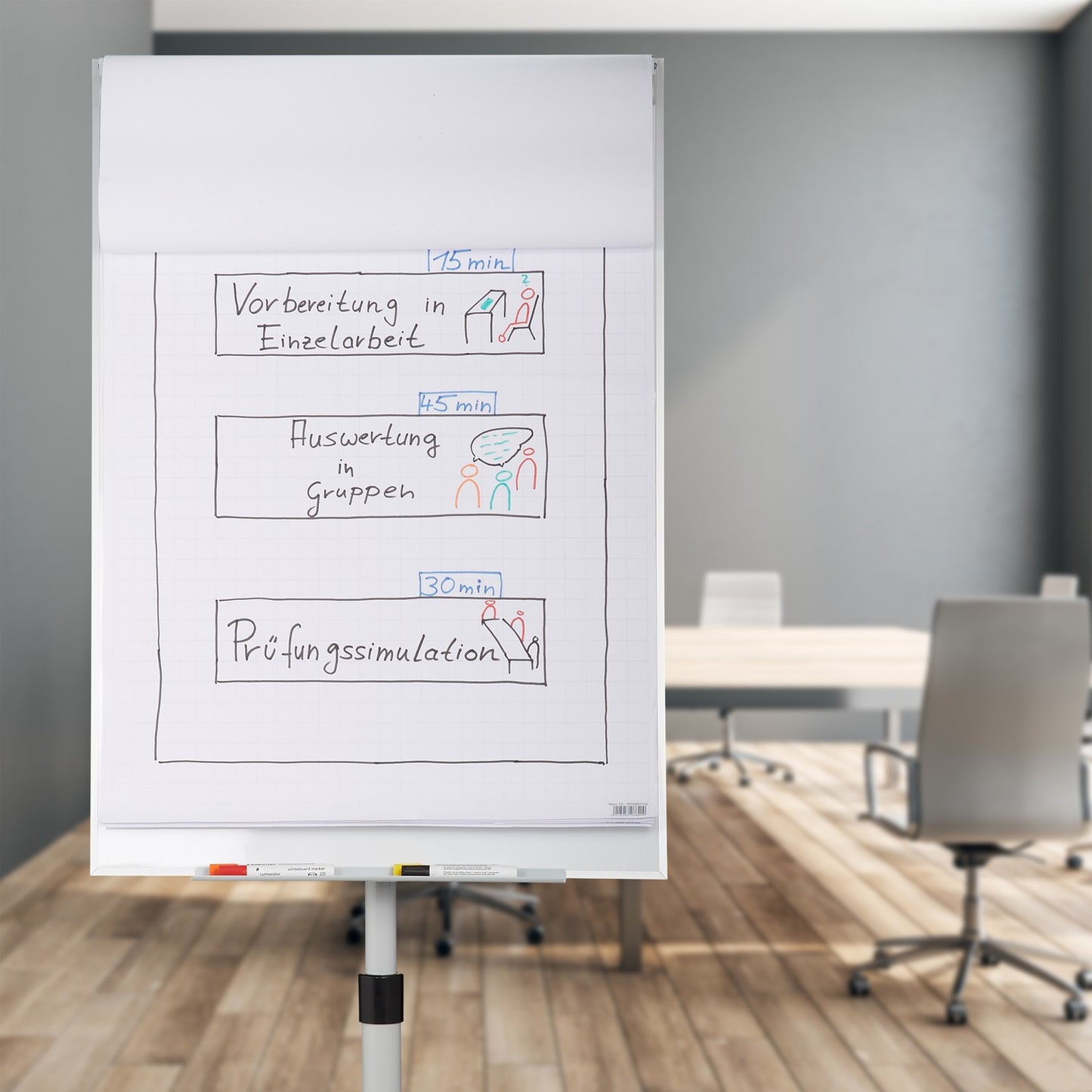 Mobile Flipchart Whiteboard