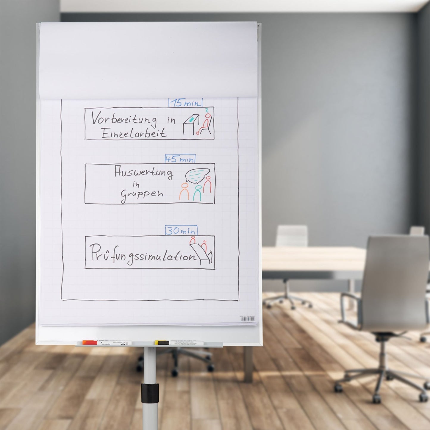 Mobile Flipchart Whiteboard