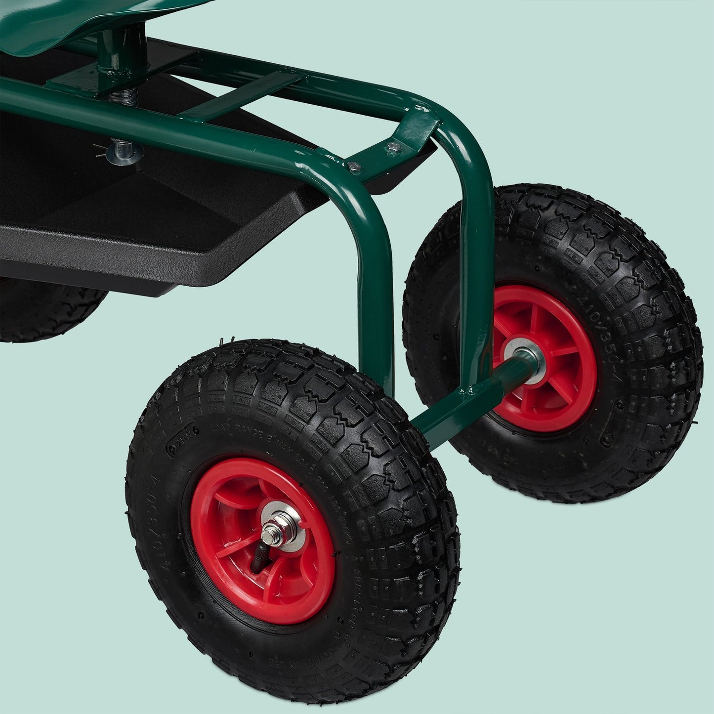 Mobile garden seat with storage