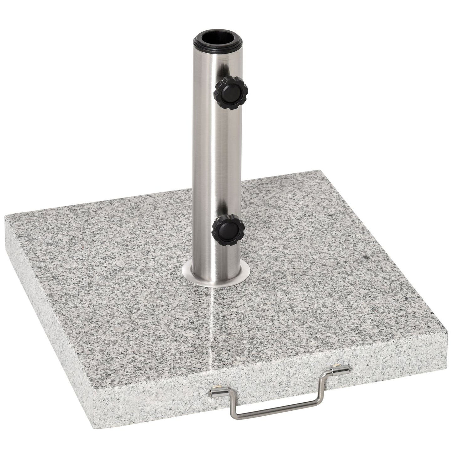 Umbrella base in marble, 28 kg stand in stainless steel