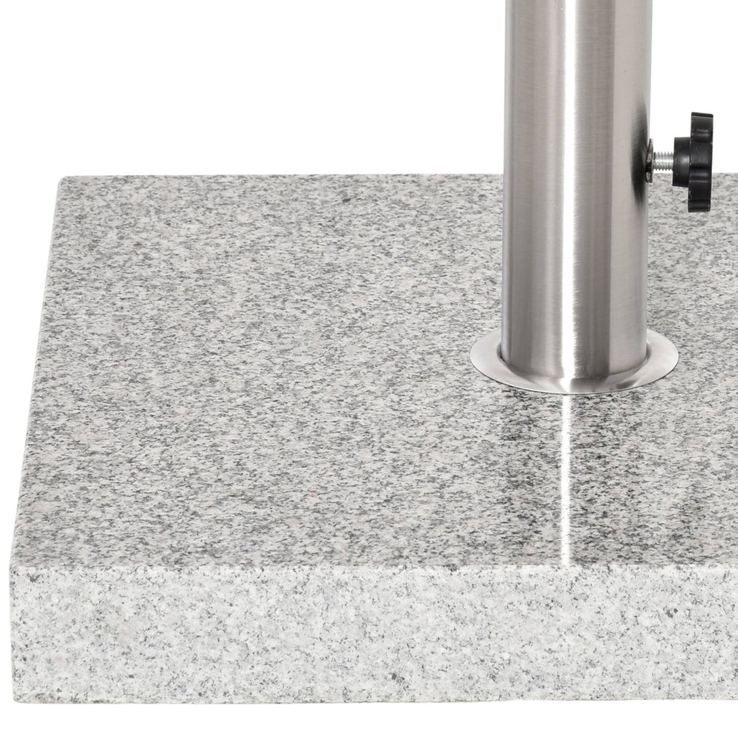 Umbrella base in marble, 28 kg stand in stainless steel