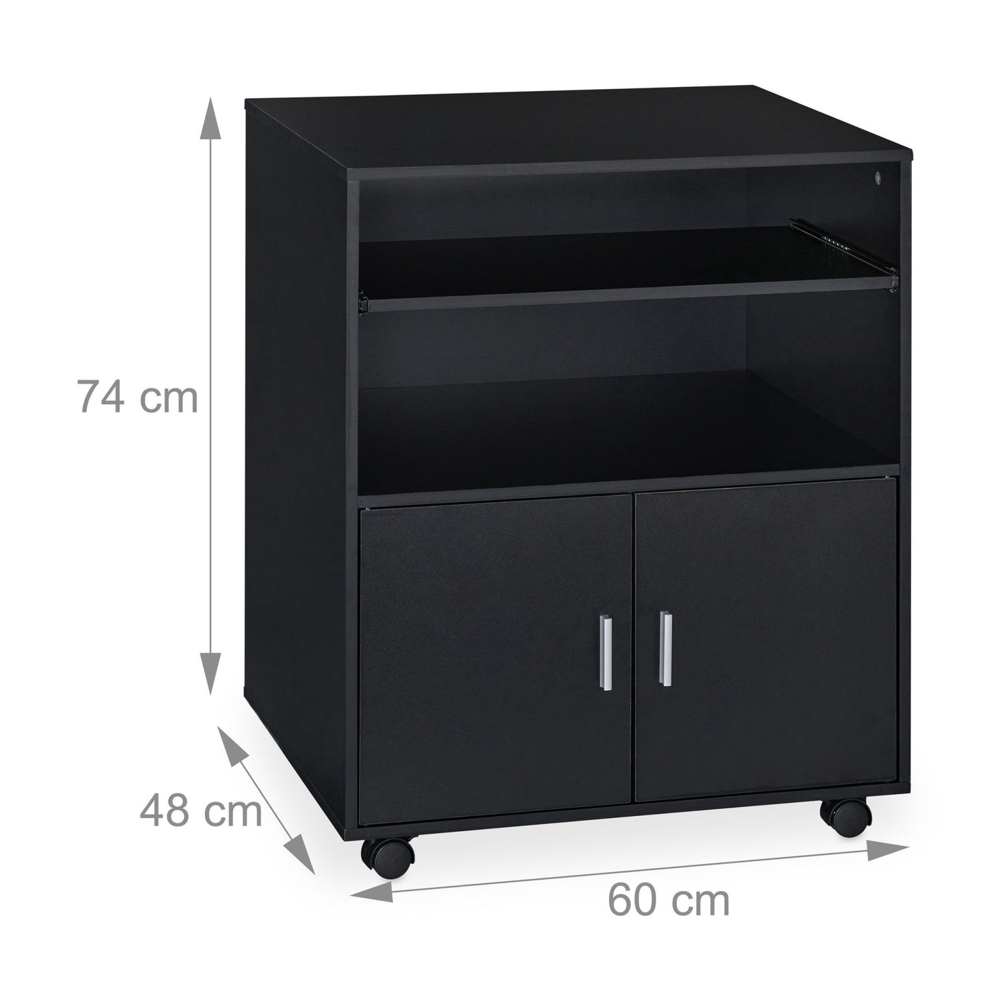 Mobile pedestal with keyboard box