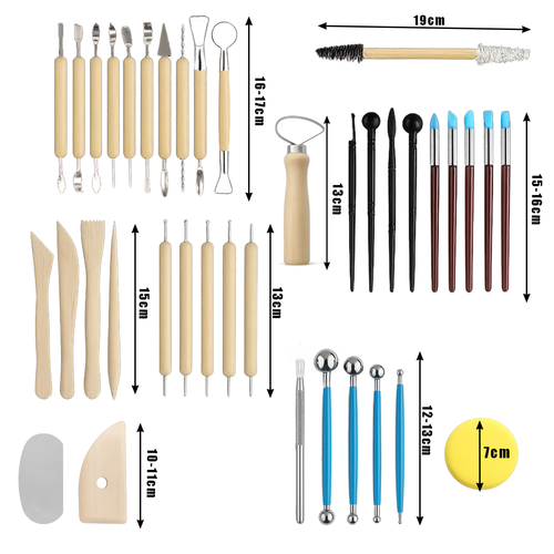 Modeling and Sculpting Tools Set, 10 Pieces