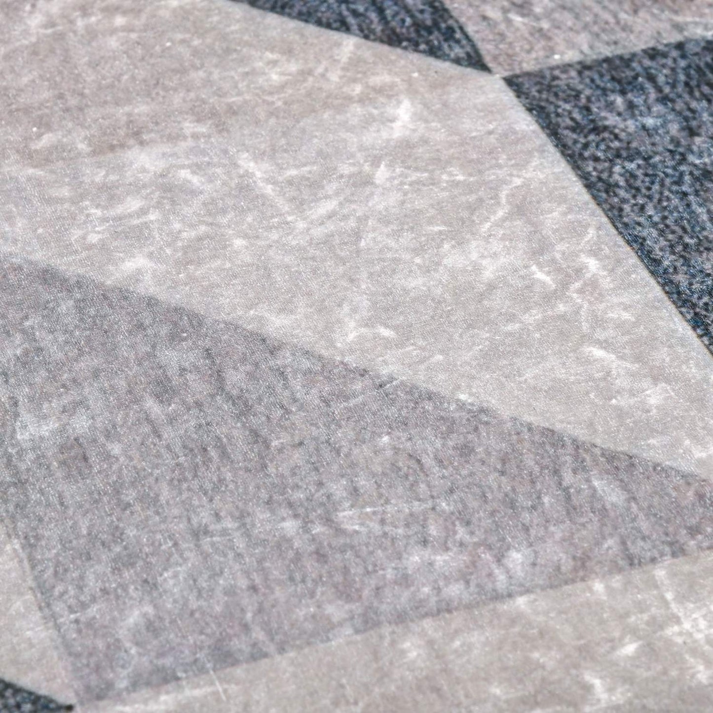 Modern Geometric Rug, 170x120 cm, Grey/Black/White