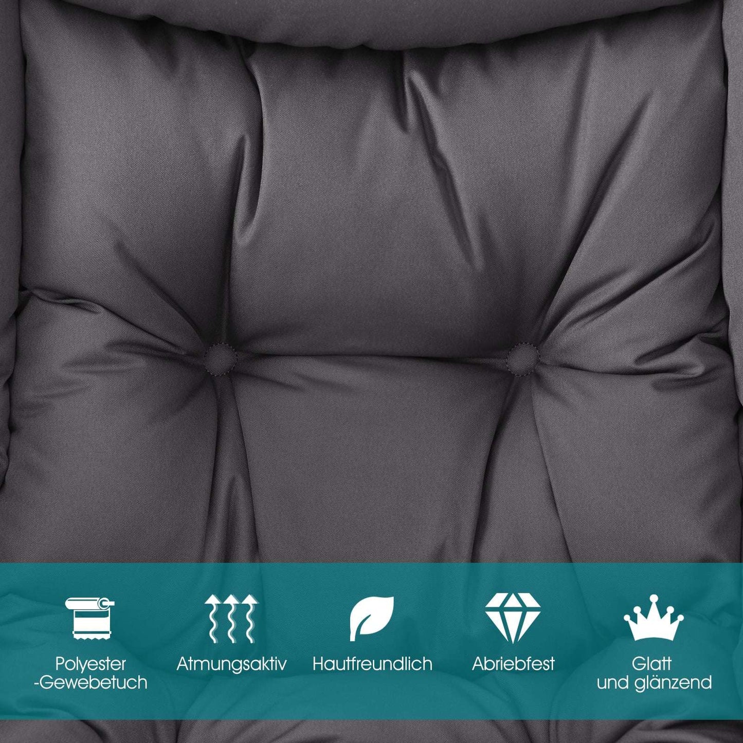Modern Recliner Chair with Armrests & Side Pocket, Gray