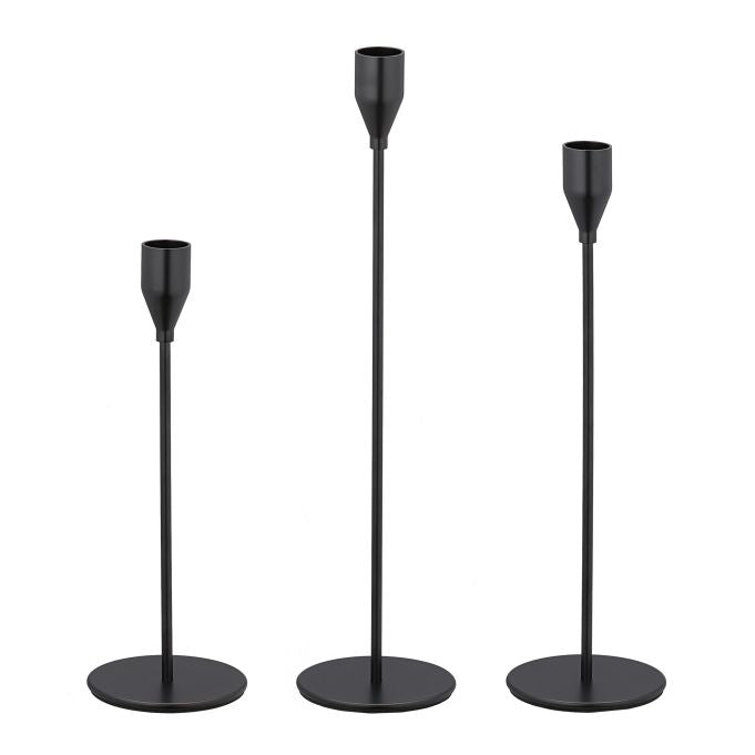 Modern candlesticks in a set of 3