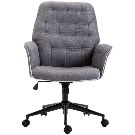 Office chair with tilt function, height adjustable, dark grey