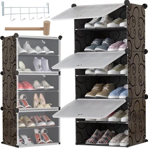 Modular shoe rack - 6 levels