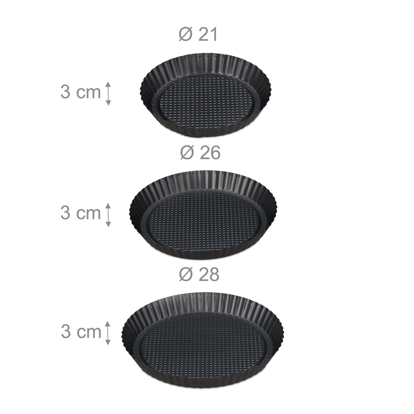 Mold for fruit base in different sizes Sizes set of 3