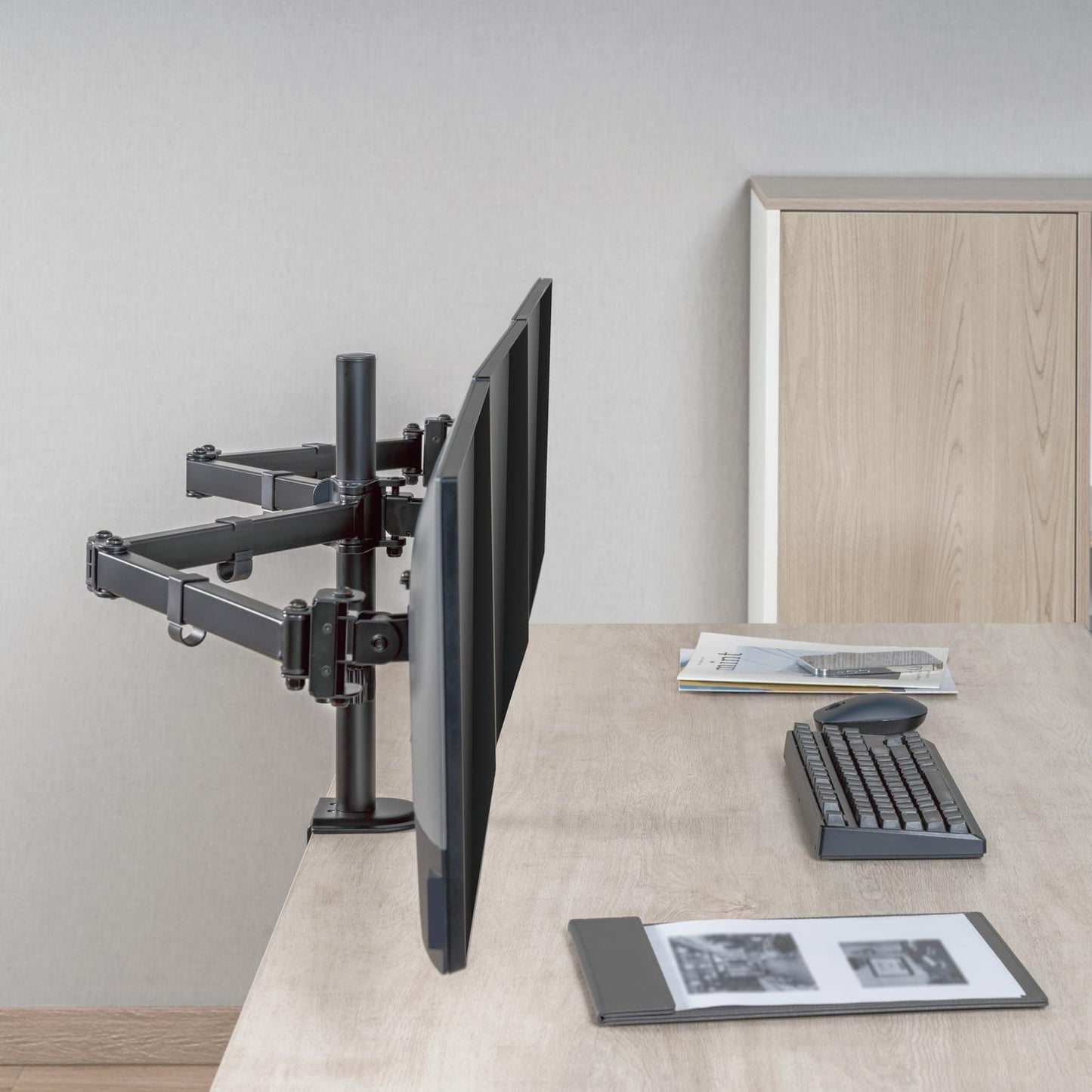 Monitor arm triple 17-27" 2x658mm
