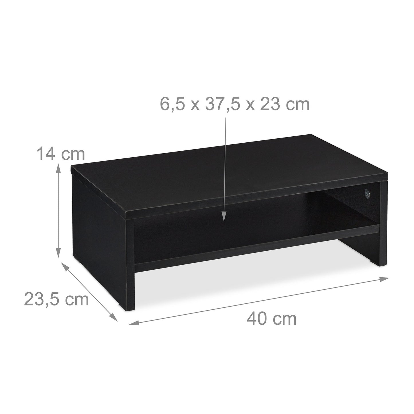 Monitor stand black