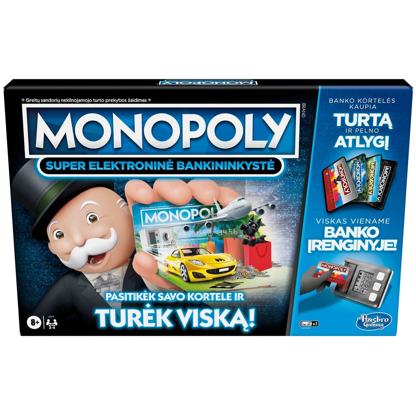 Monopoly Board Game Super Electronic Banking (In Lithuanian Lang.)