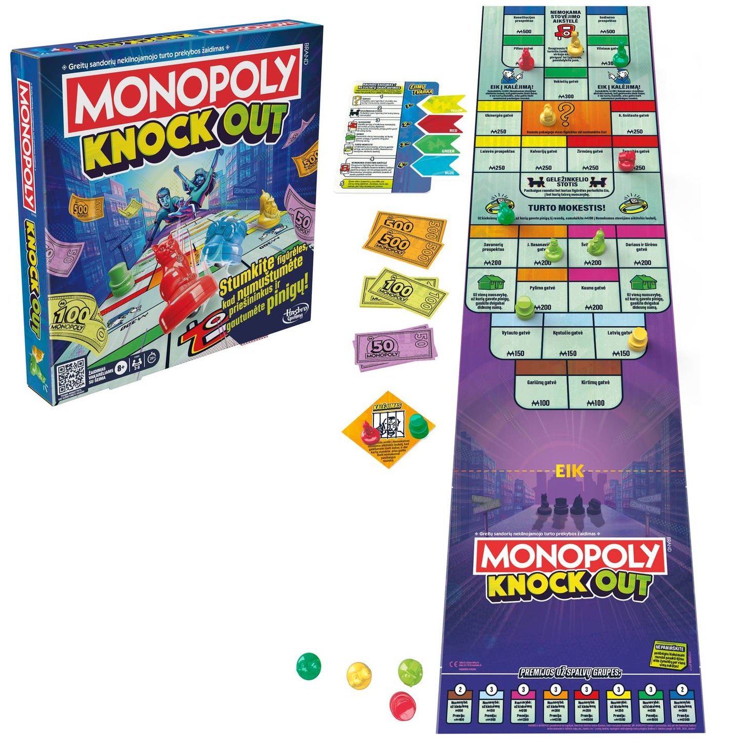 Monopoly Boardgame Knockout (In Lithuanian Lang.)