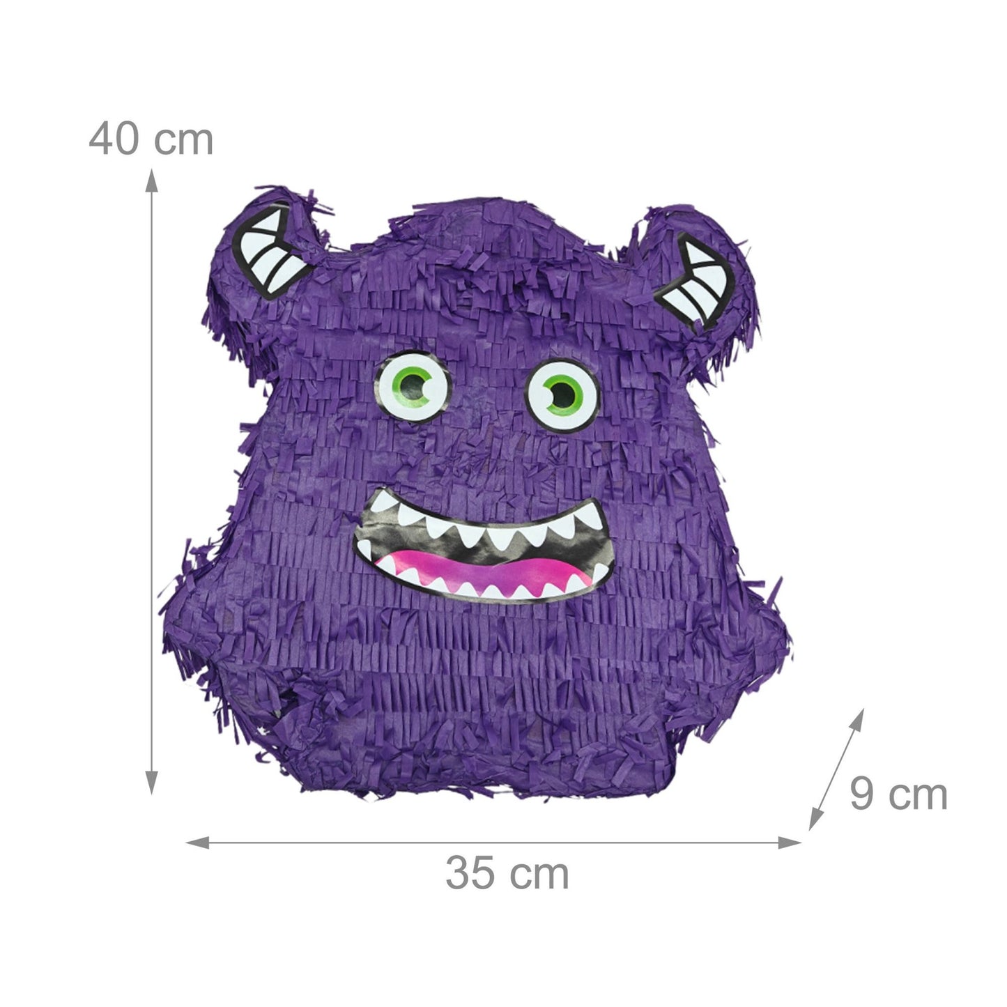 Monster Piñata Set with Bat and Mask for Kids