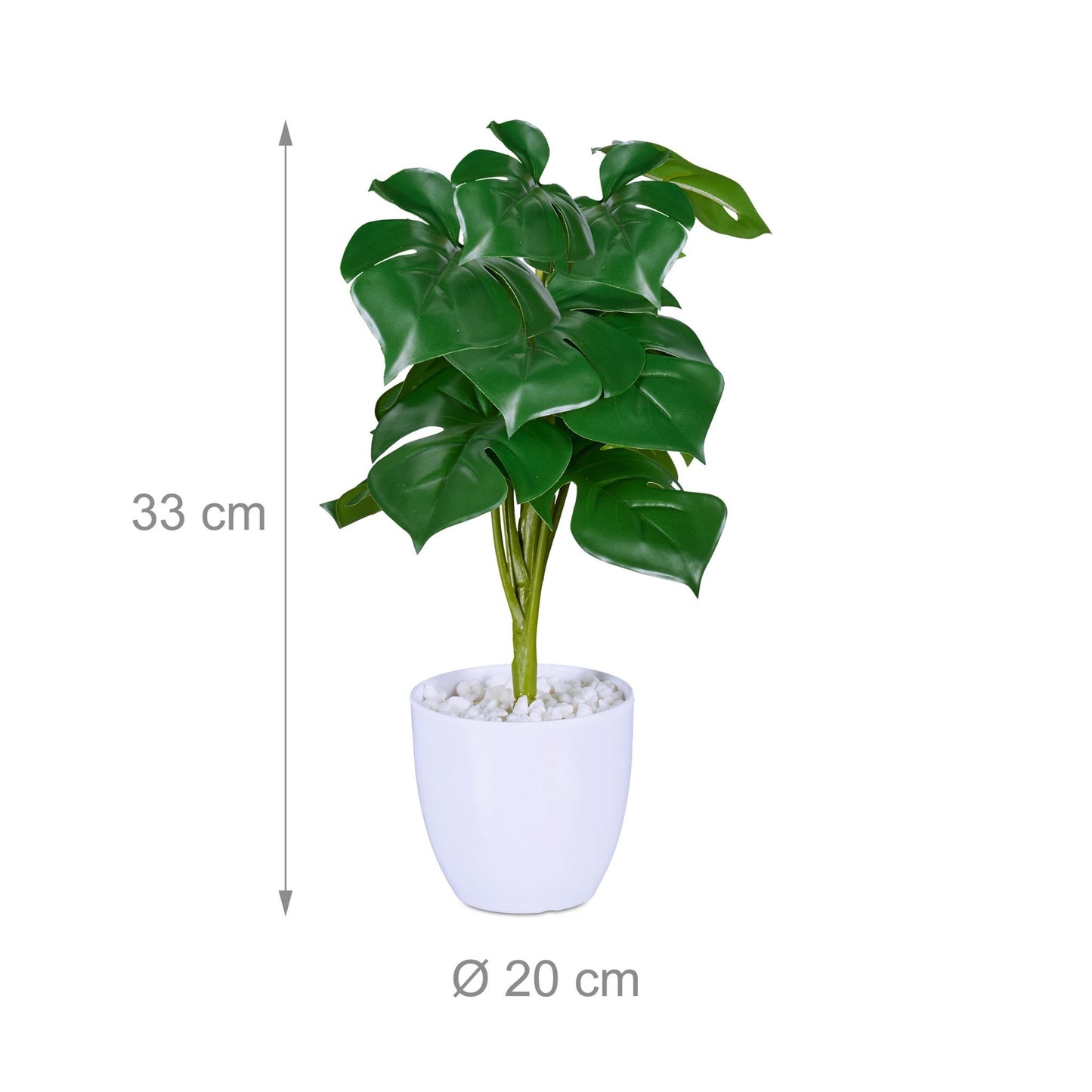 Monstera artificial plant set of 2