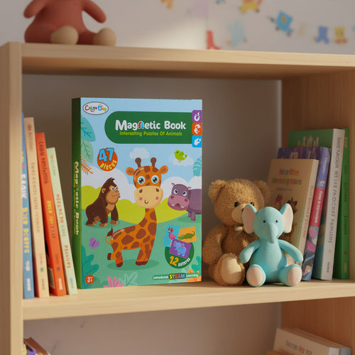 Montessori Magnetic Puzzle – African Animals, 47 Pieces