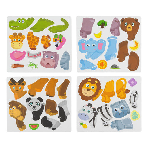 Montessori Magnetic Puzzle – African Animals, 47 Pieces