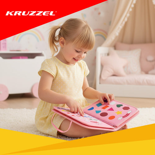 Montessori Sensory Book for Kids, 7-in-1 Activities