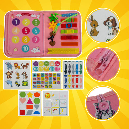 Montessori Sensory Book for Kids, 7-in-1 Activities