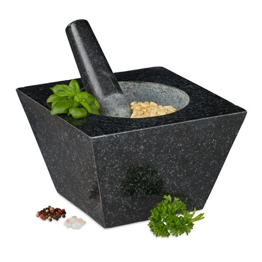 Mortar granite with impact
