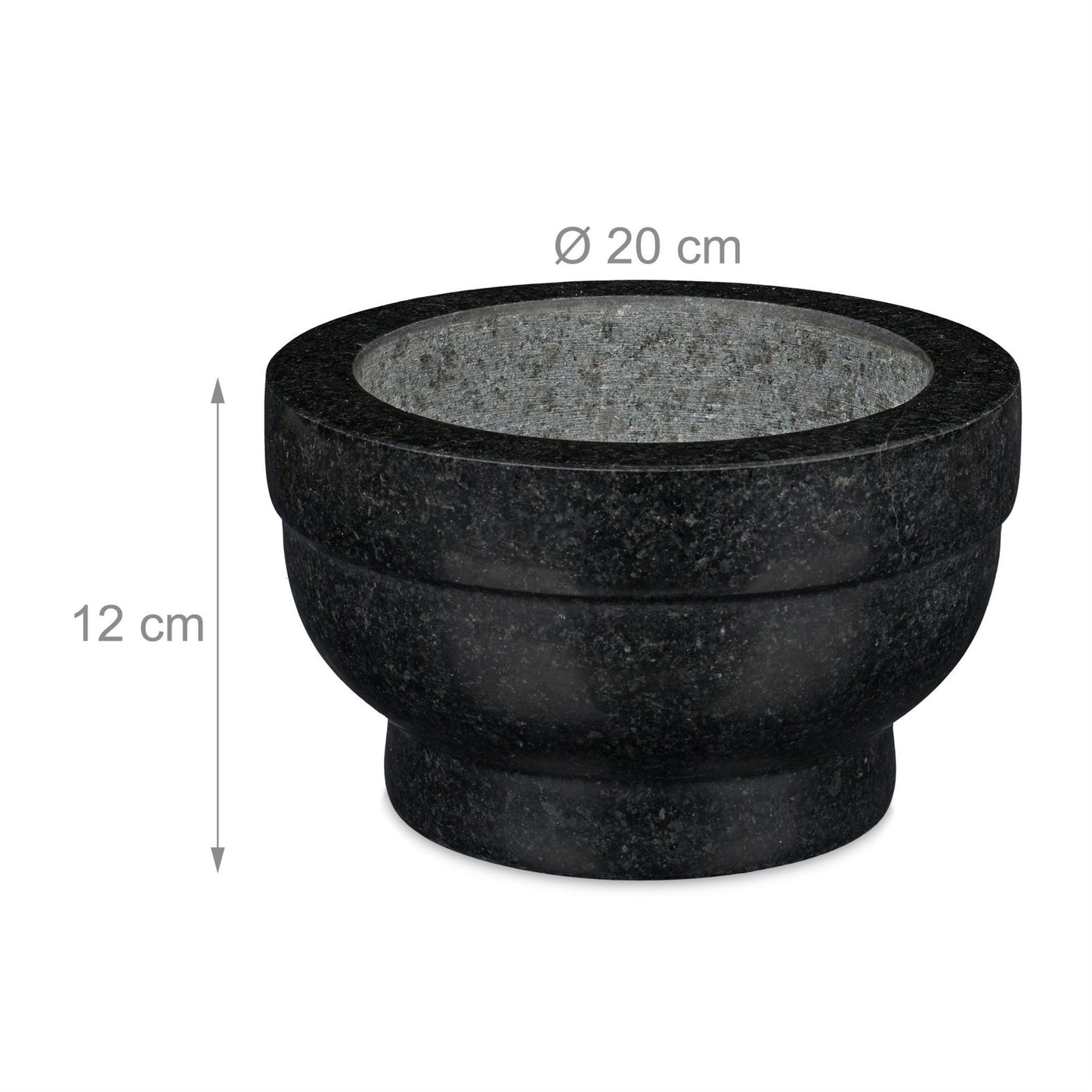Mortar granite with impact