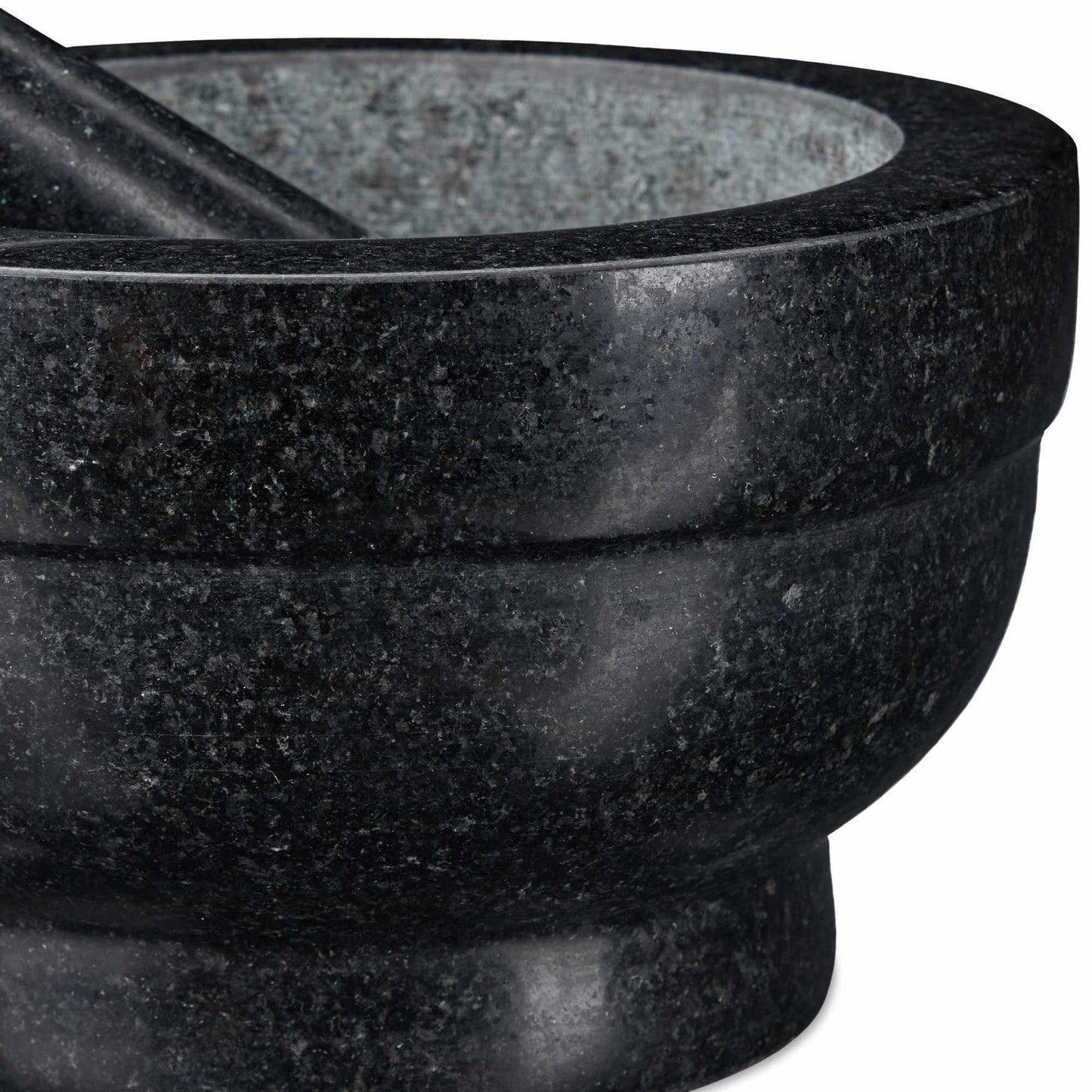 Mortar granite with impact