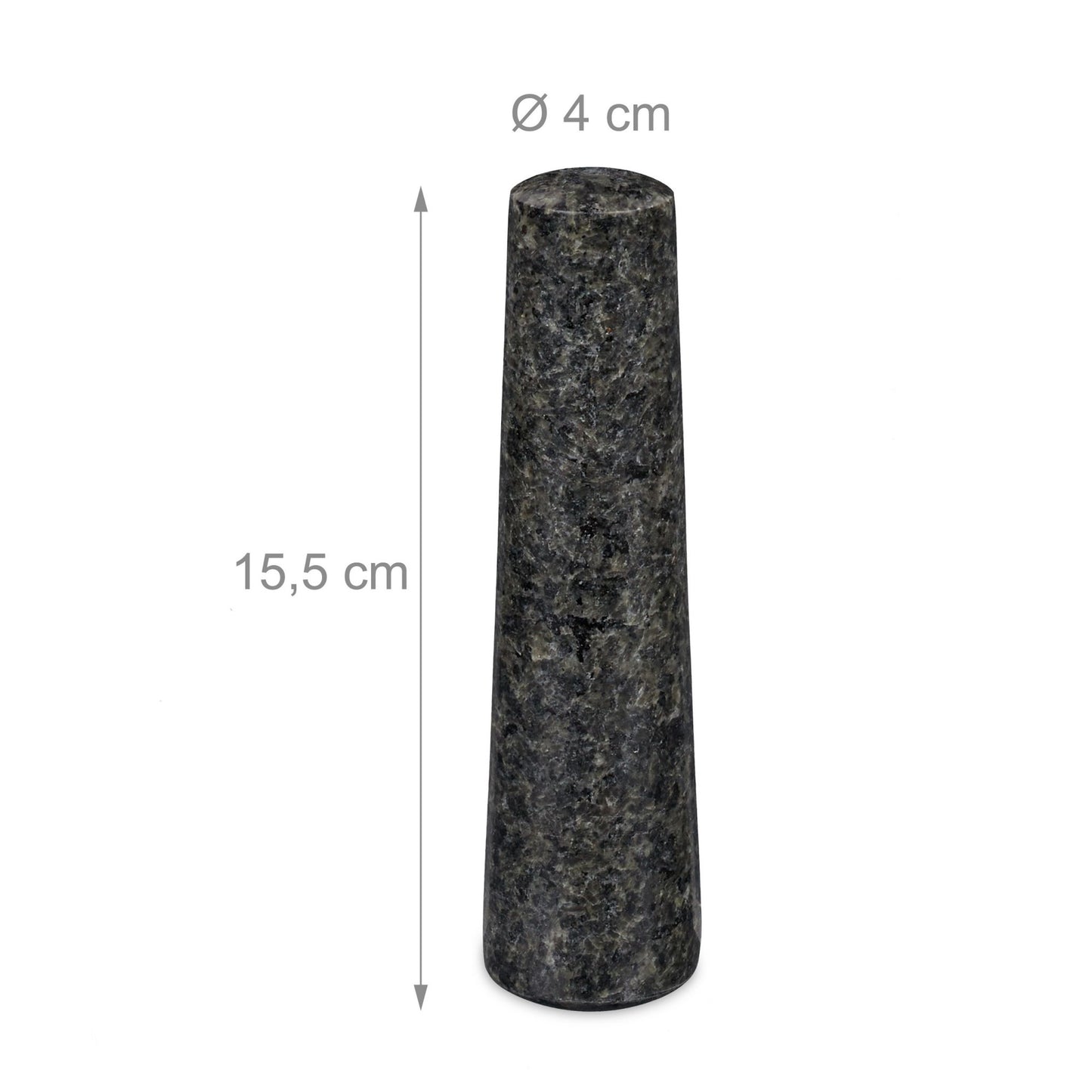 Mortar granite with impact