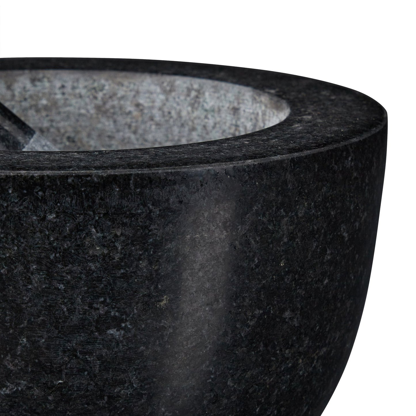 Mortar granite with impact