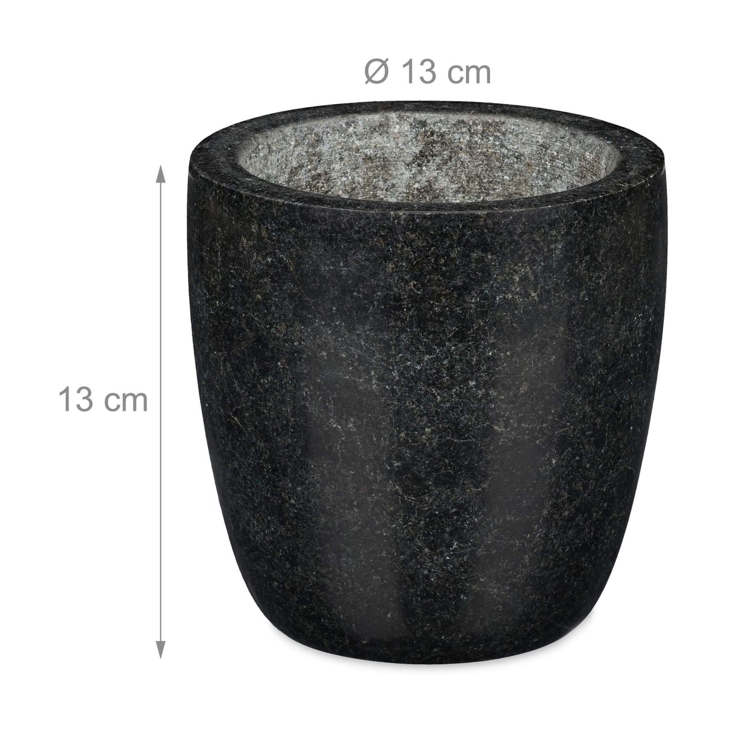 Mortar granite with impact