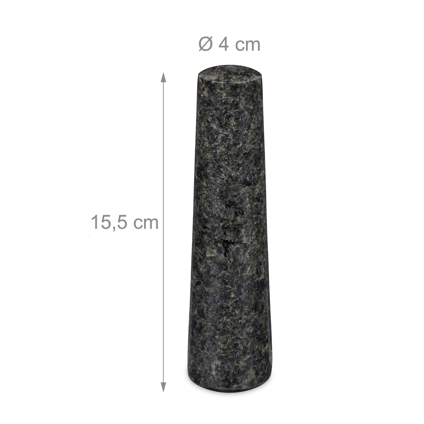Mortar granite with impact