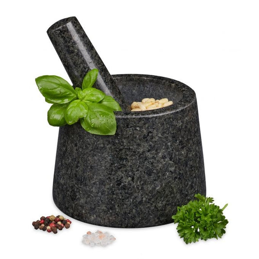 Mortar granite with impact