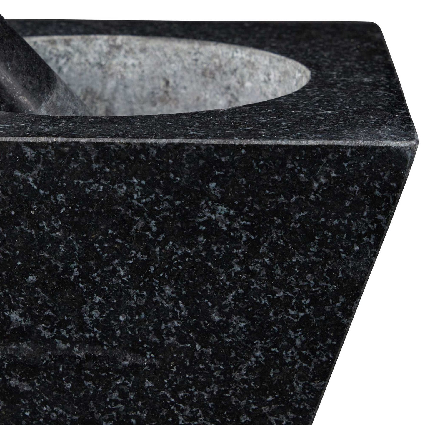 Mortar granite with impact