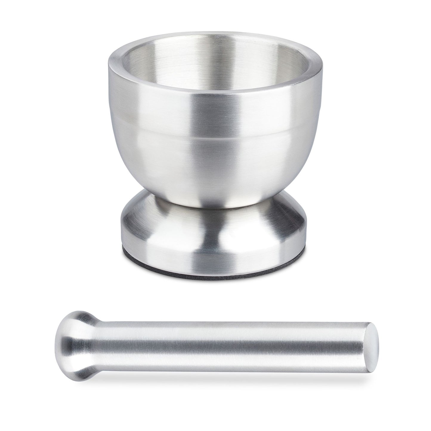 Mortar with impact in stainless steel