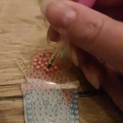 Mosaic diamond embroidery + keyrings Kruzzel 20454