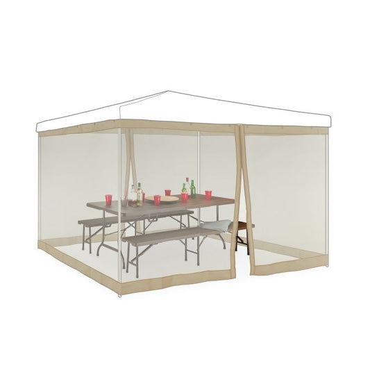 Mosquito Net for 3x3m Pavilion Beige