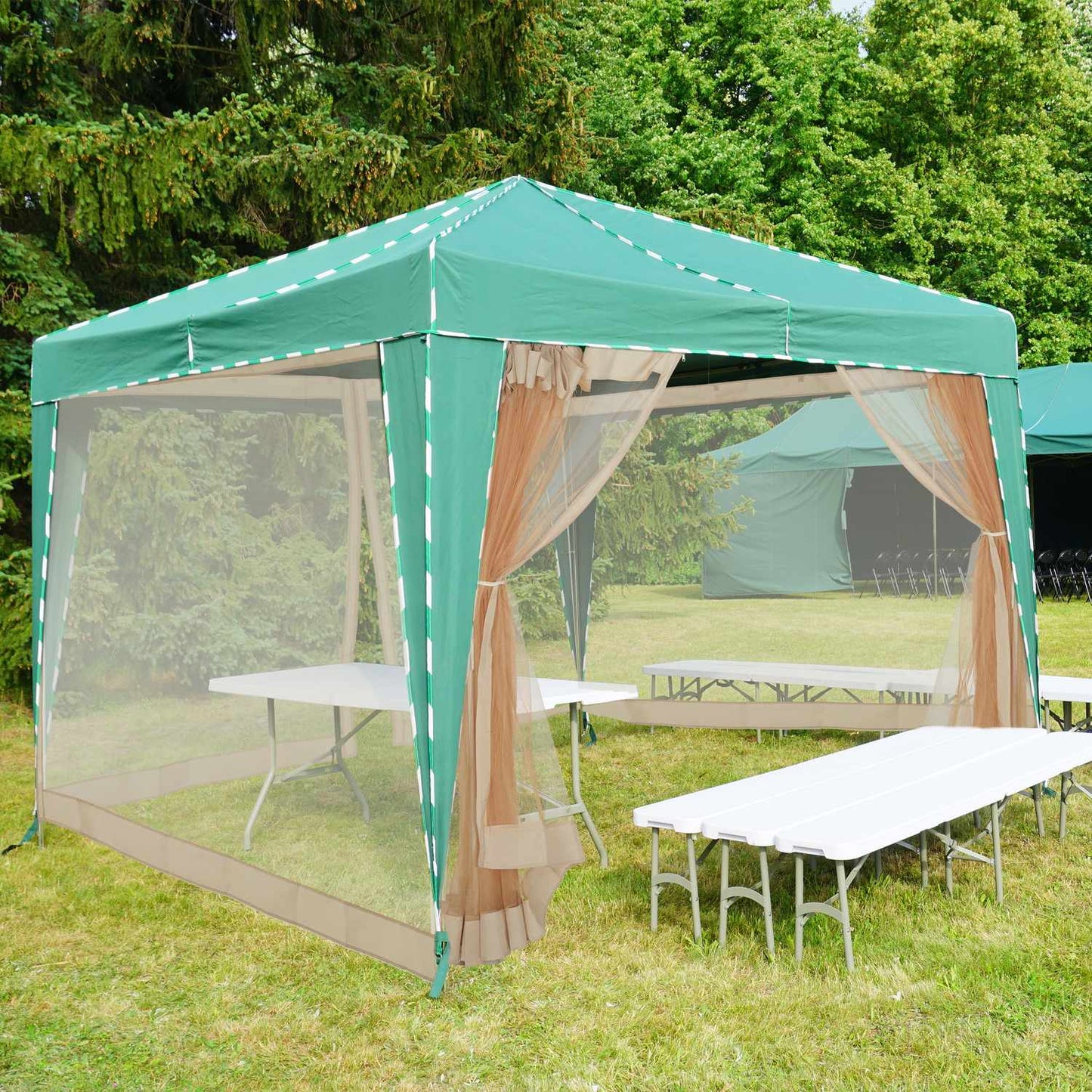 Mosquito Net for 3x3m Pavilion Beige