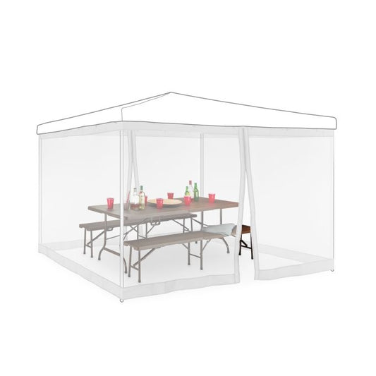 Mosquito Net for 3x3m Pavilion White